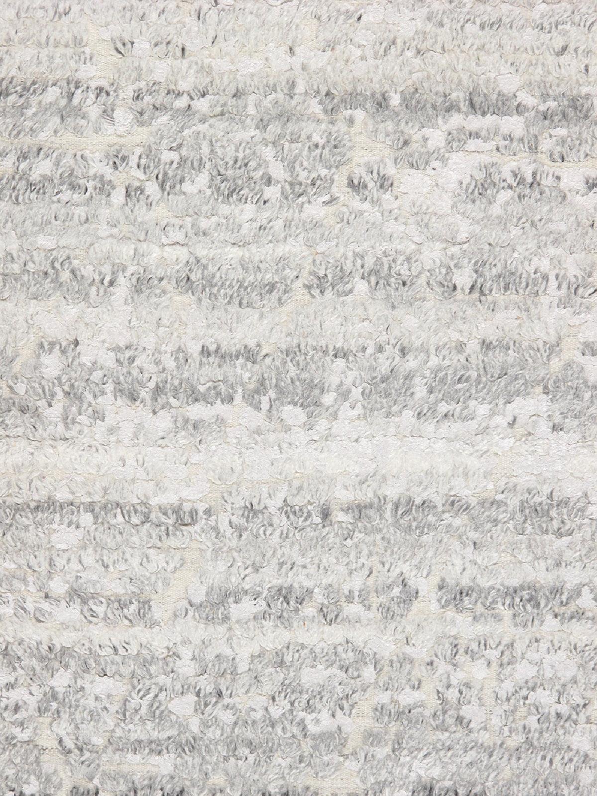 Canvello Hand - Knotted Silver Wool Area Rug - 8' X 10' - Canvello