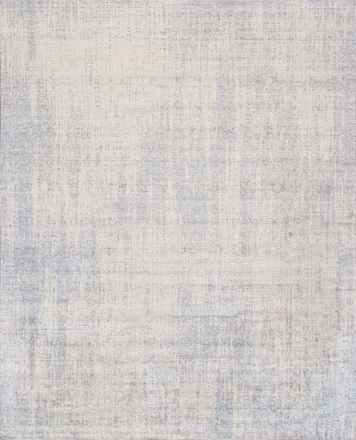 Canvello Hand - Loomed Bsilk & Wool Grey Area Rug - 8'1" X 10' - Canvello