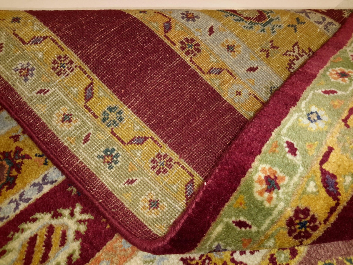 Canvello Hand Made Modern All Over Indo Gabbeh Rug - 5'6'' X 7'11'' - Canvello