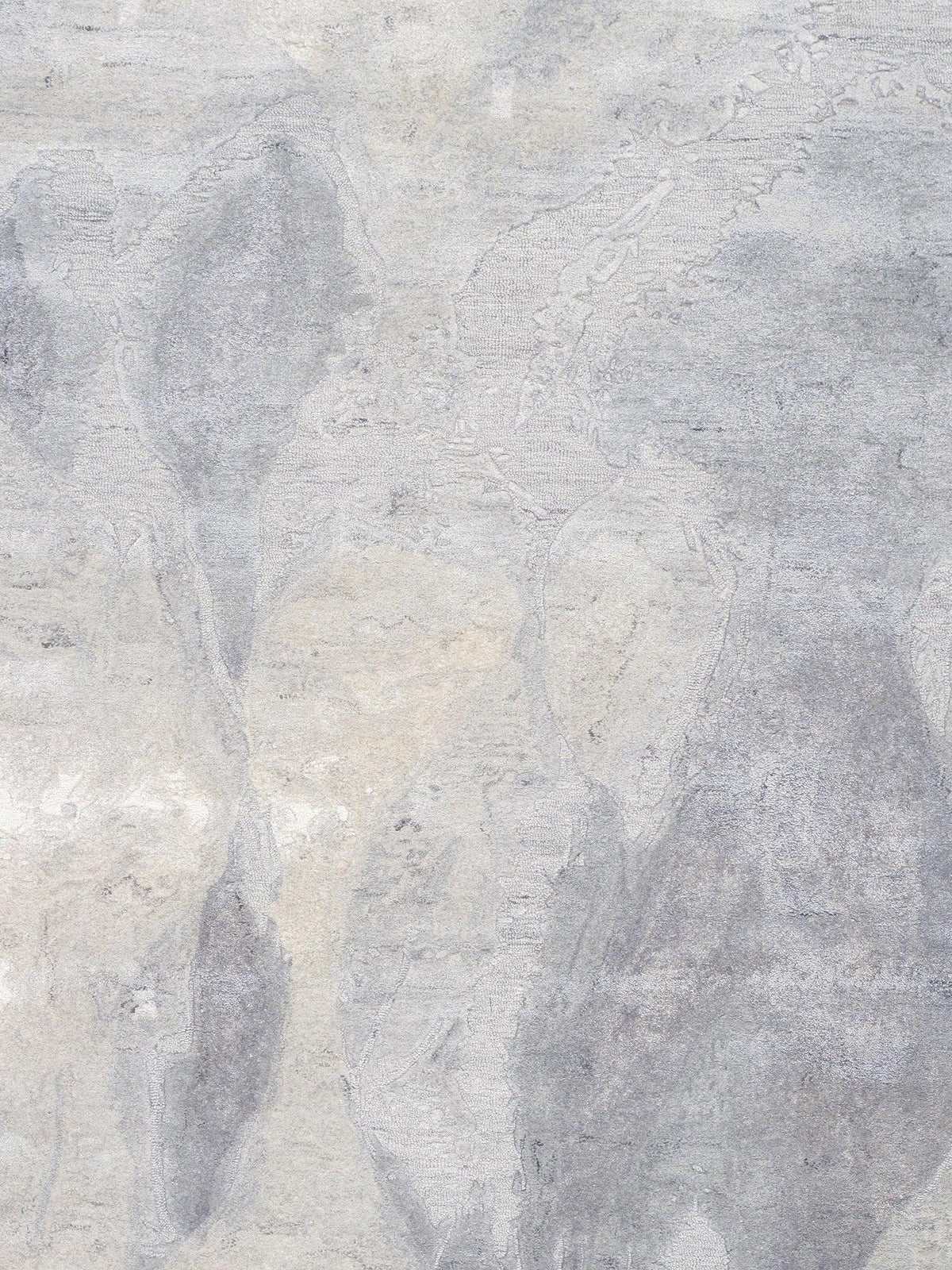 Canvello Hand - Tufted Bsilk & Wool Ivory Area Rug - 5'3" X 7'4" - Canvello