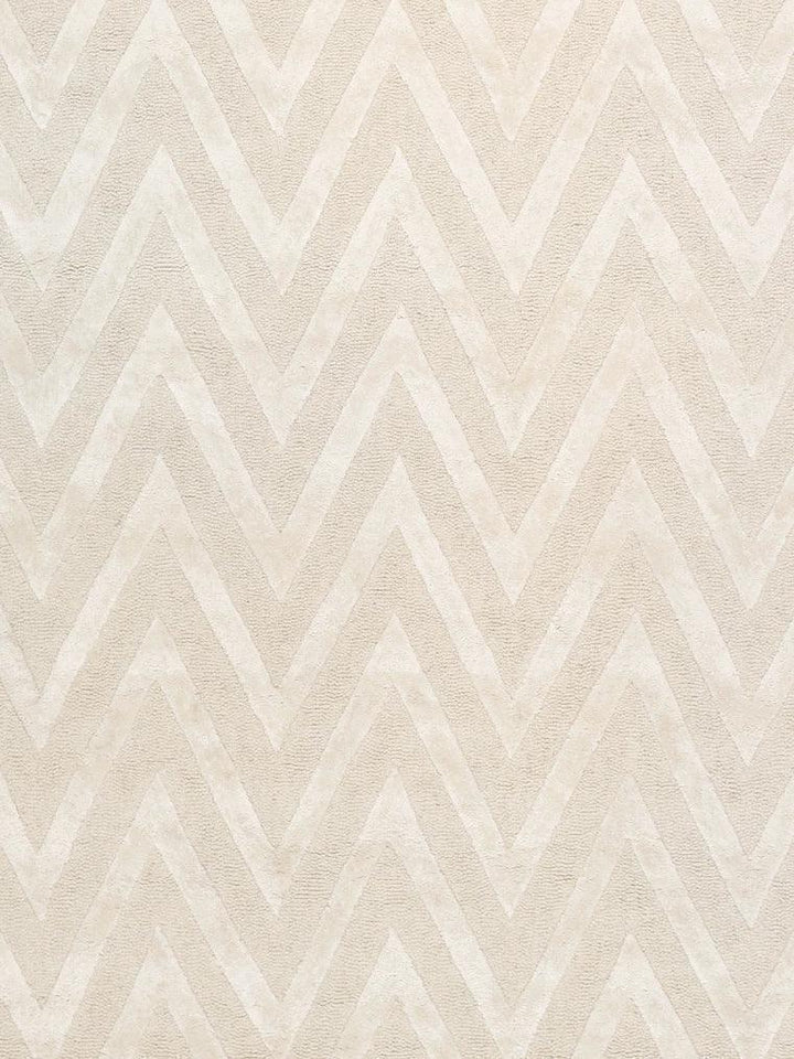 Canvello Hand - Tufted Silk & Wool Modern Ivory Rug - 9'9" X 13'9" - Canvello