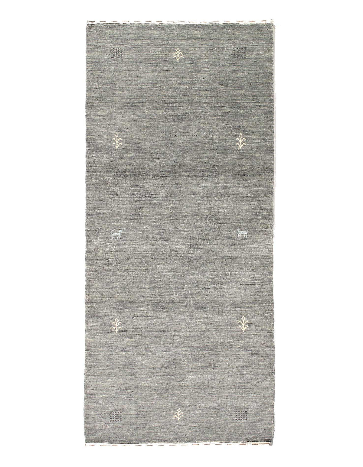 Canvello Hand - wool Knotted Wool Gabbeh Rugs - 2'6'' X 6' - Canvello