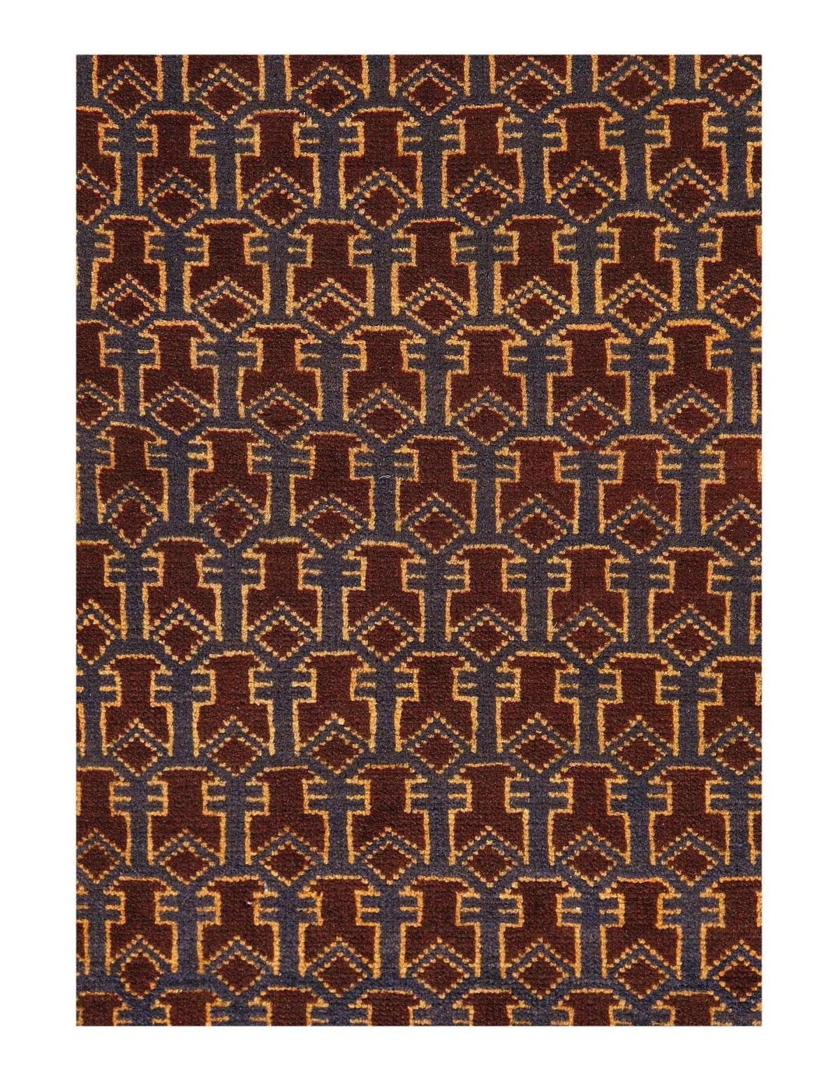Canvello Handmade Brown Balouchi prayer Rug - 3' x 5' - Canvello