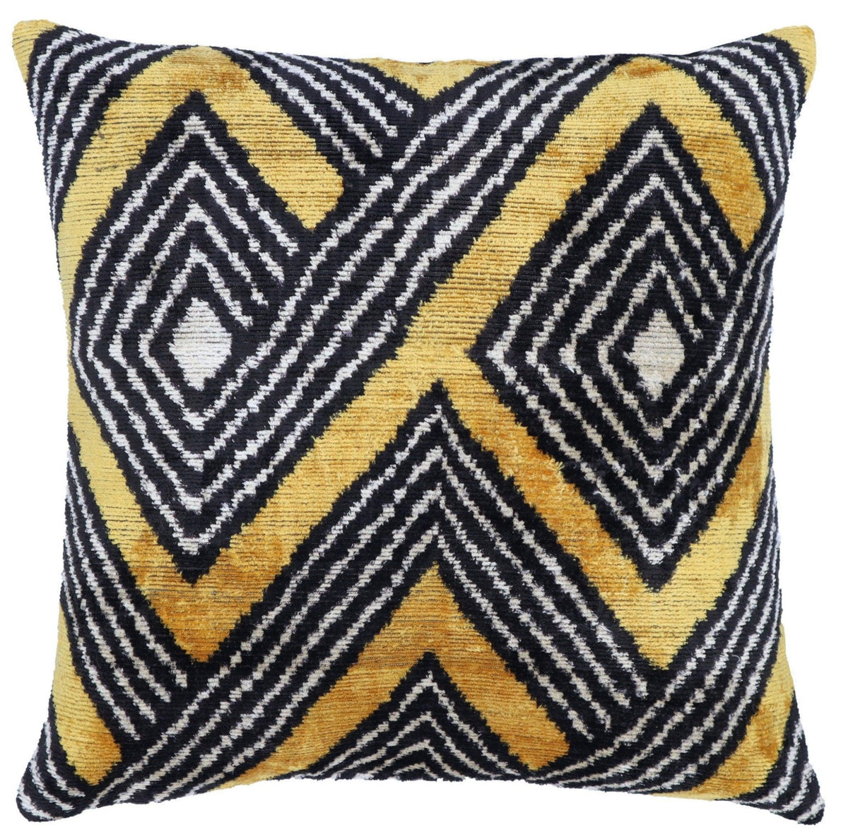 Canvello Handmade Luxury Black Silk Velvet Pillow | 16x16