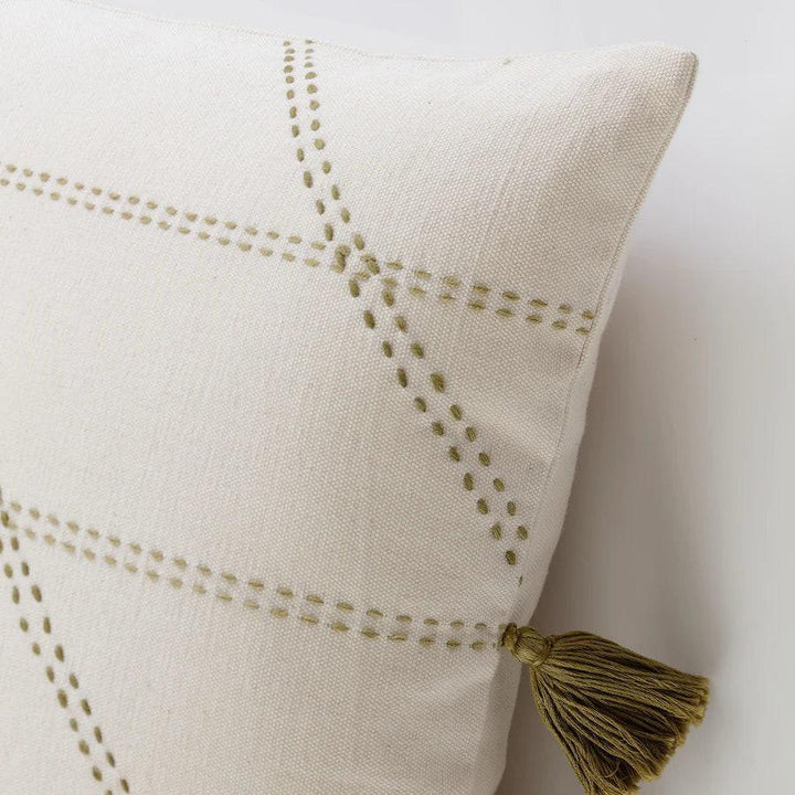 Canvello Handmade Off White Throw Pillows | 20 x20 in - Canvello