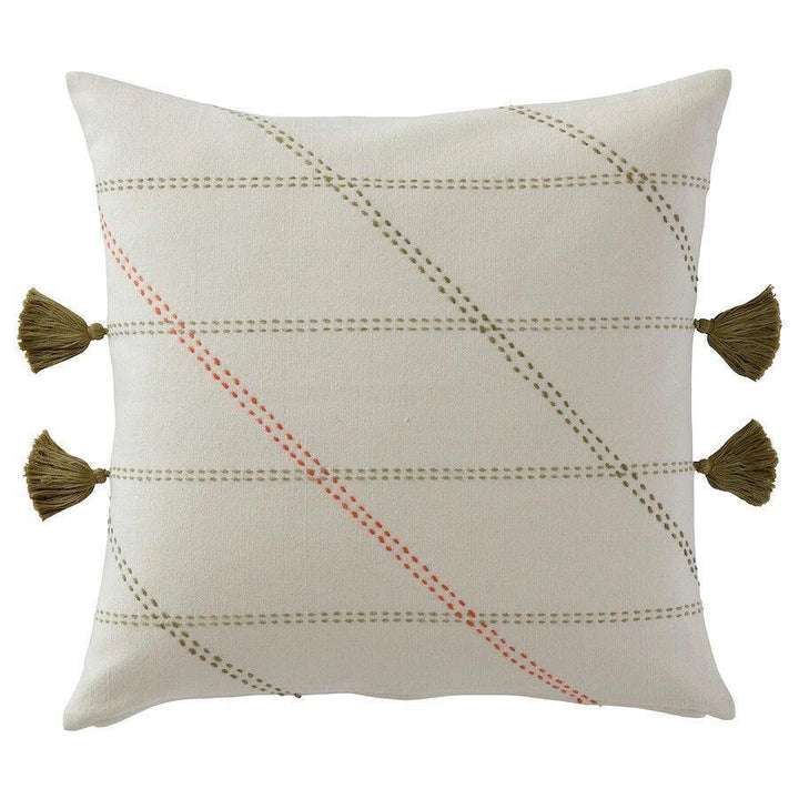 Canvello Handmade Off White Throw Pillows | 20 x20 in - Canvello