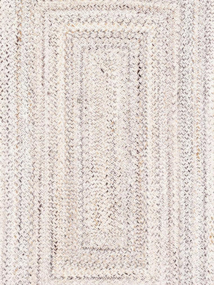 Canvello Handmade Poly Fabric Ivory Area Rug - 9' X 12' - Canvello