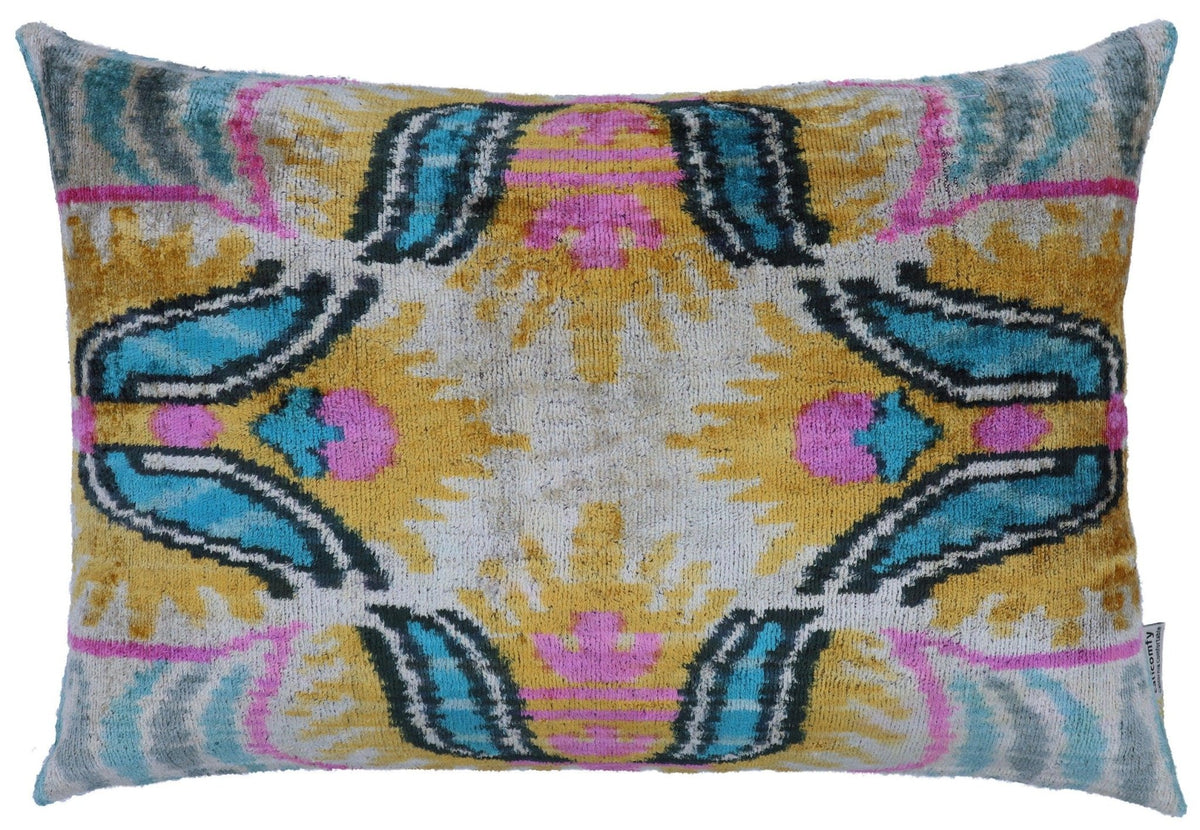Canvello Handmade Soft Velvet Silk Cushion with Down Insert - 16x24 - Canvello