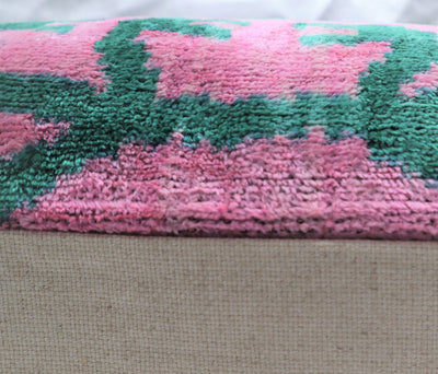 Zipper Pink Velvet Pillows | Zipper Silk Pillows | Canvello