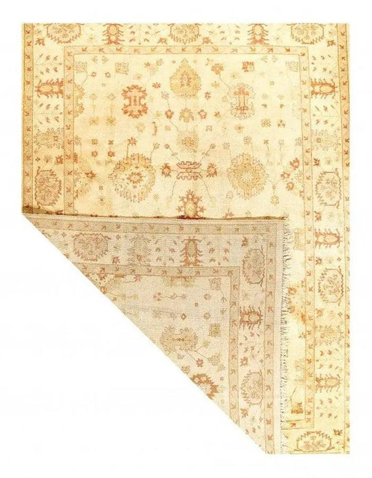Canvello Ivory Fine Hand Knotted Oushak 9'11'' X 13'7'' - Canvello