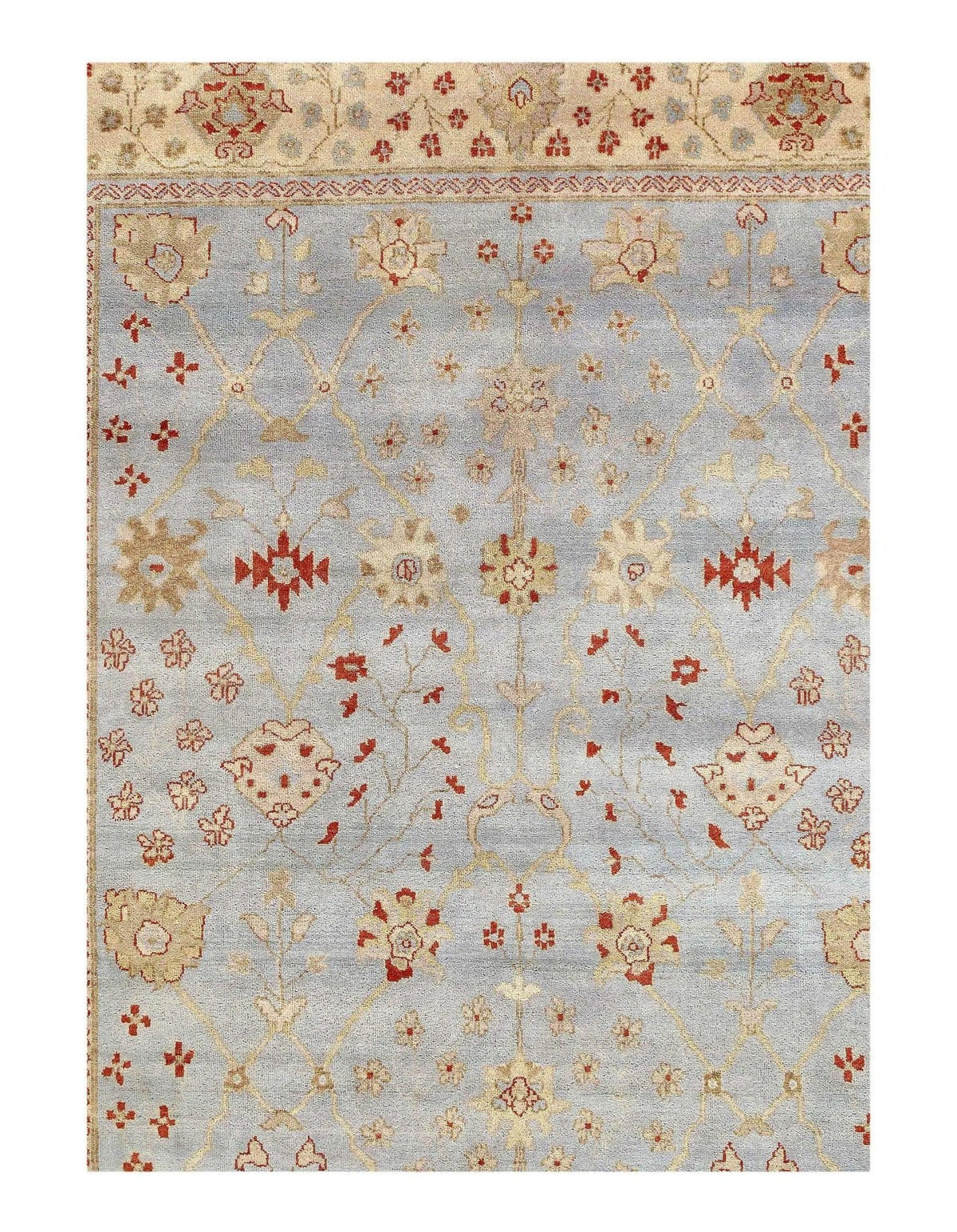Canvello Light Blue Oushak Rug - 9' X 12' - Canvello