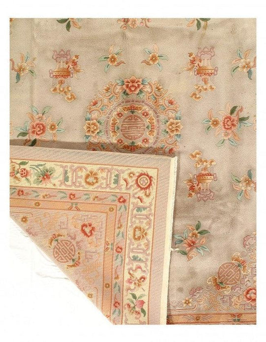 Canvello Light Brown Hand Knotted Chines Piking 8' X 10' - Canvello