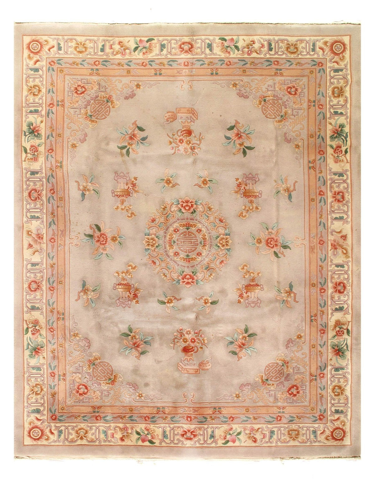 Canvello Light Brown Hand Knotted Chines Piking 8' X 10' - Canvello