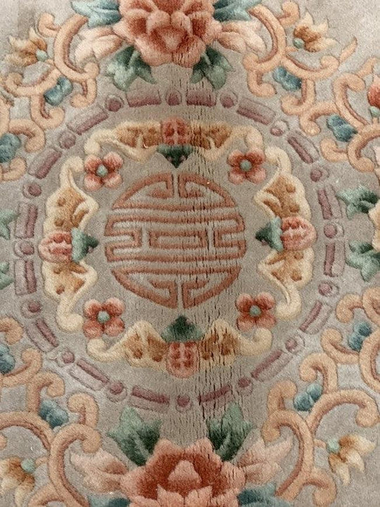 Canvello Light Brown Hand Knotted Chines Piking 8' X 10' - Canvello
