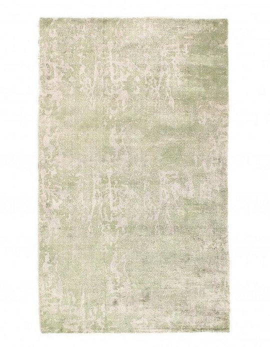 Canvello Light Green color Hand knotted Modern Rug 3' X 5' - Canvello