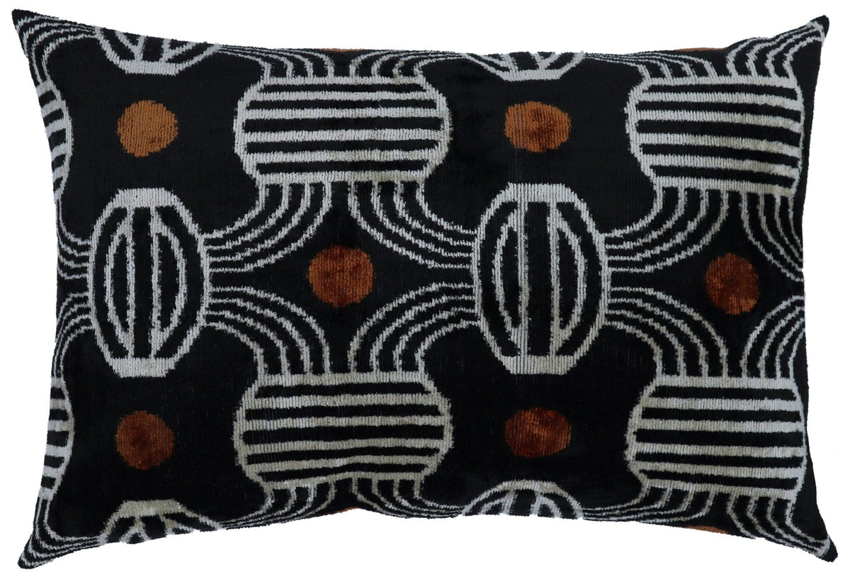 Canvello Luxury Decorative Black Throw Pillow | 16 x 24 in (40 x 60 cm)