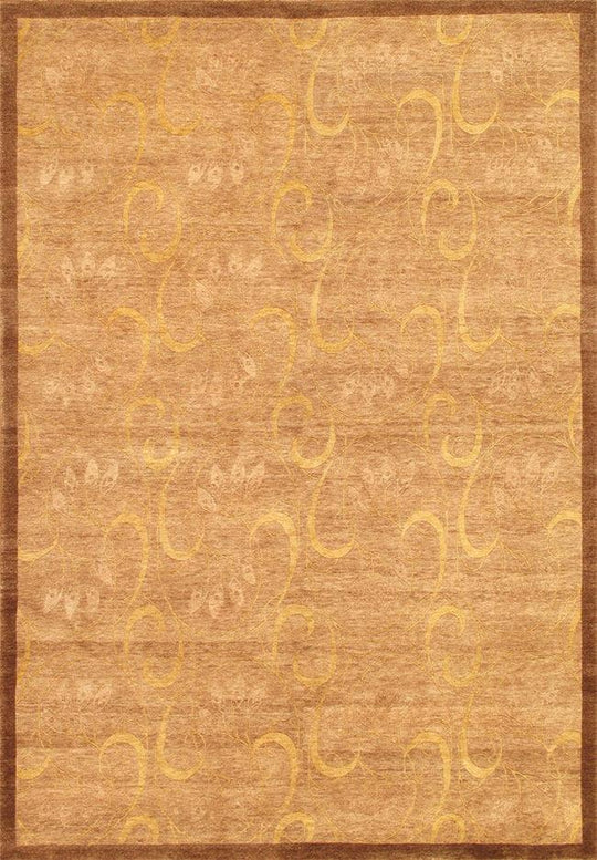 Canvello Modern Collection Hand - Knotted Lamb's Wool Area Rug - 5'5" X 8' - Canvello