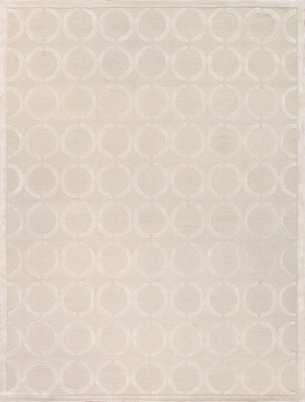 Canvello Modern Collection Hand - Tufted Silk & Wool Area Rug - 9'9" X 13'9" - Canvello