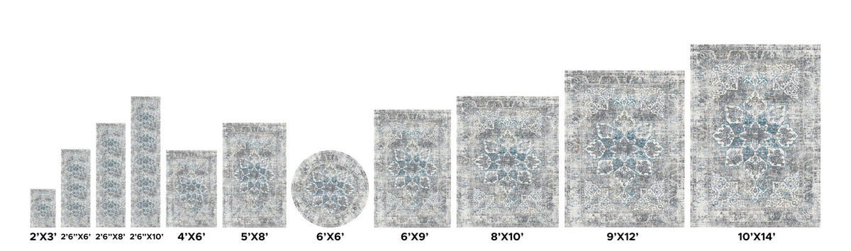 Canvello Modern Design Power Loom Area Rug - 4' X 6' - Canvello