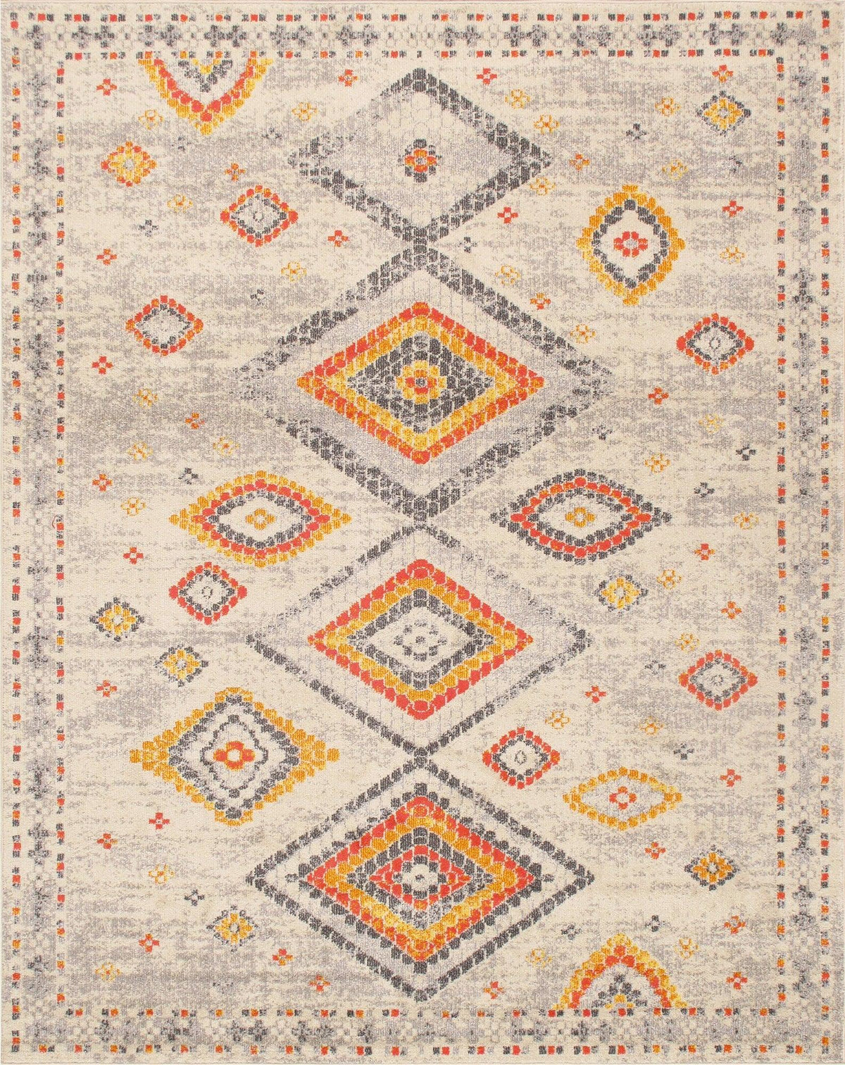 Canvello Modern Design Power Loom Area Rug- 5' X 8'