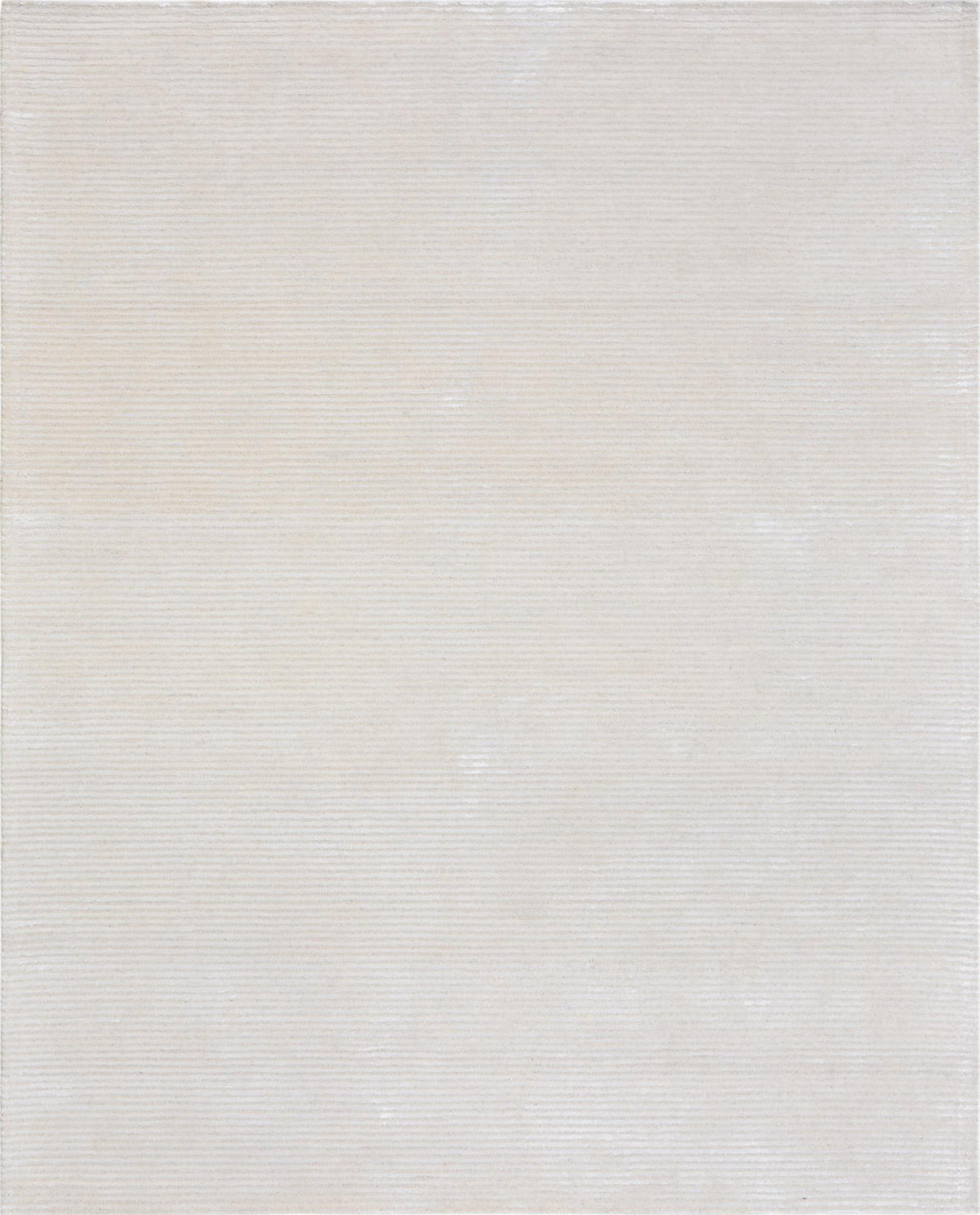 Canvello Modern Hand - Tufted Beige/Beige Bsilk & Wool Area Rug - 9'9" X 13'9" - Canvello