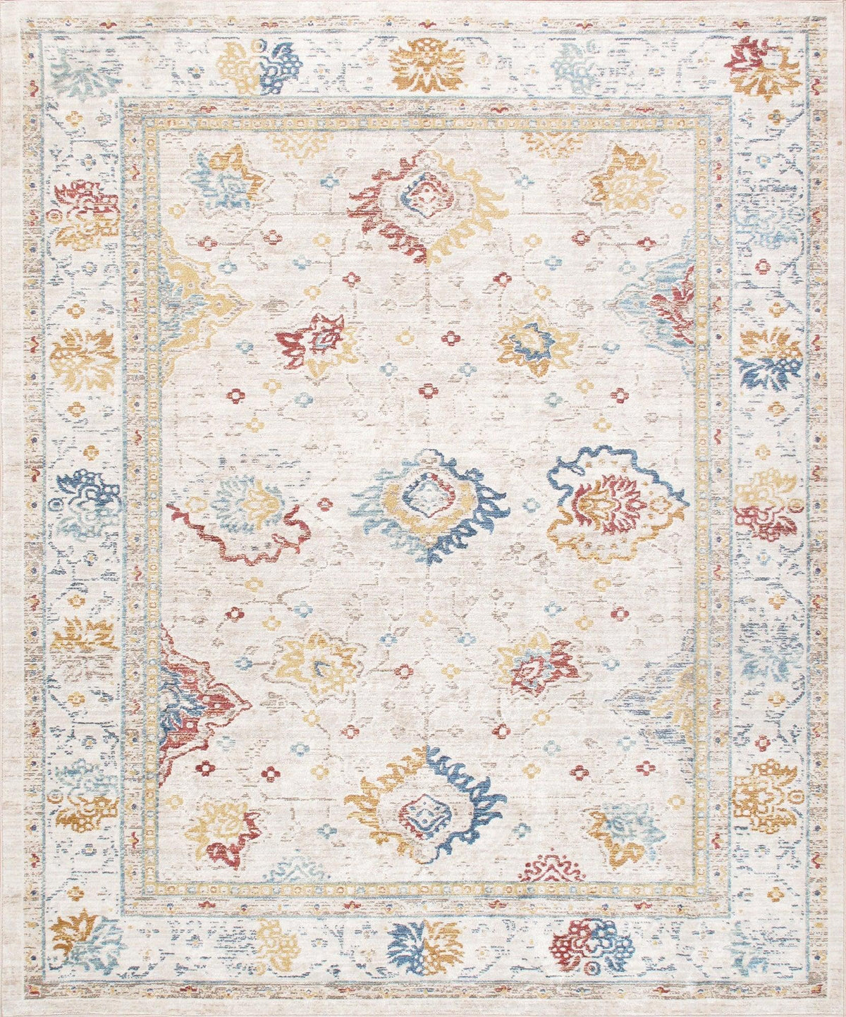 Canvello Modern Power Loom Beige & Ivory Area Rug - 12' X 15' - Canvello