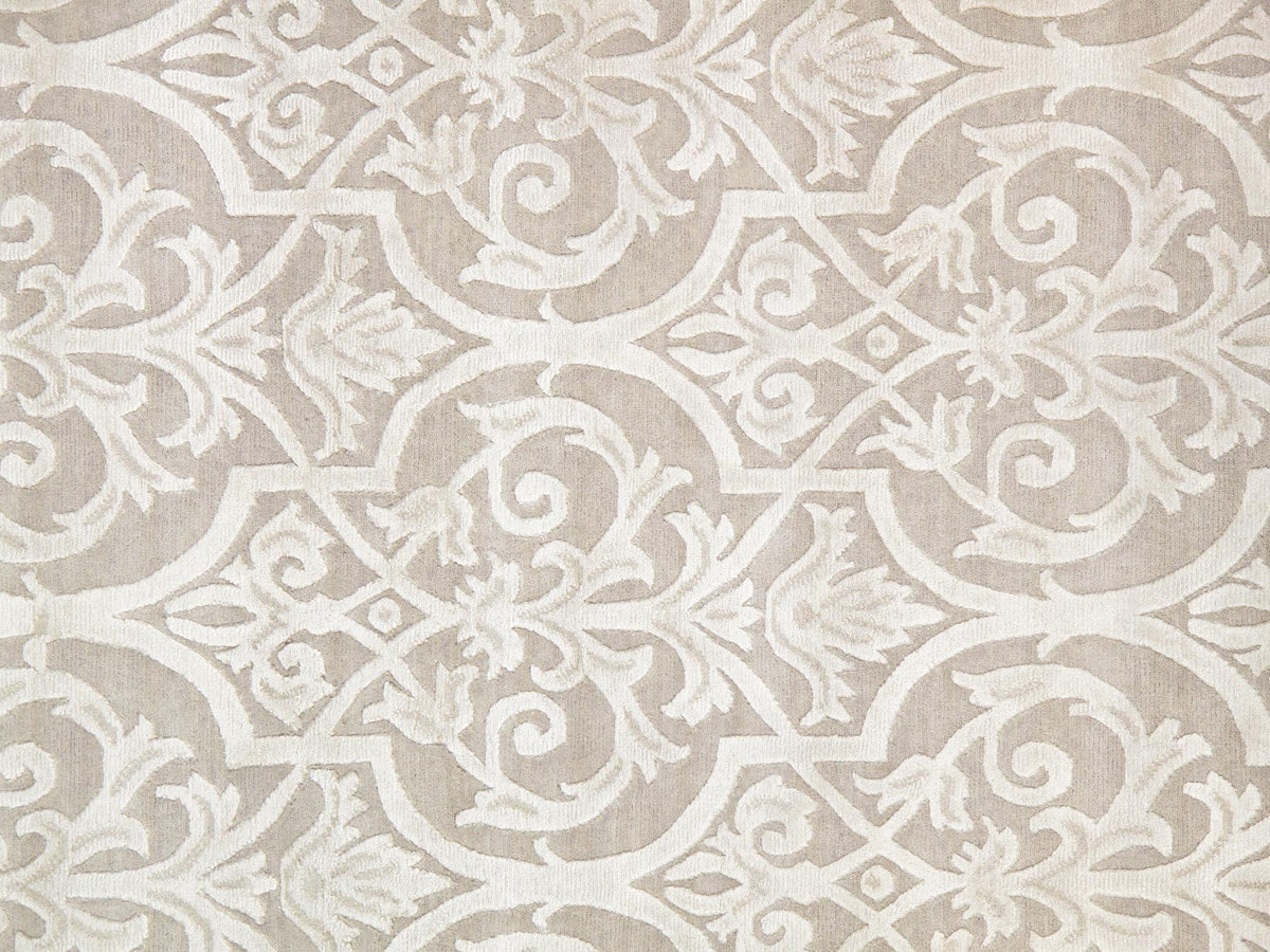 Canvello Modern Silk & Wool Bedroom Area Rug - 9'2" X 11'11" - Canvello
