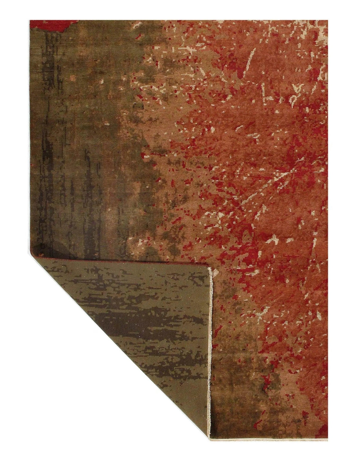 Canvello Multi Color Modern Tibetian Bamboo Silk Rug - 8' X 10' - Canvello
