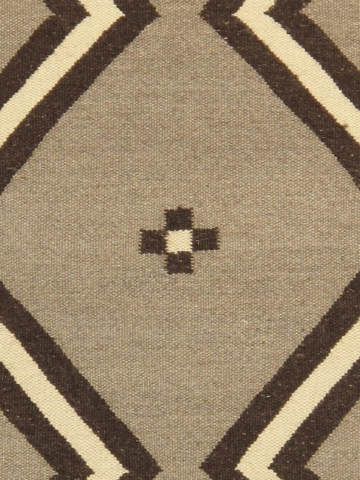 Canvello Navajo Style Hand - Woven Wool Mocha Area Rug - 2' X 3'1" - Canvello