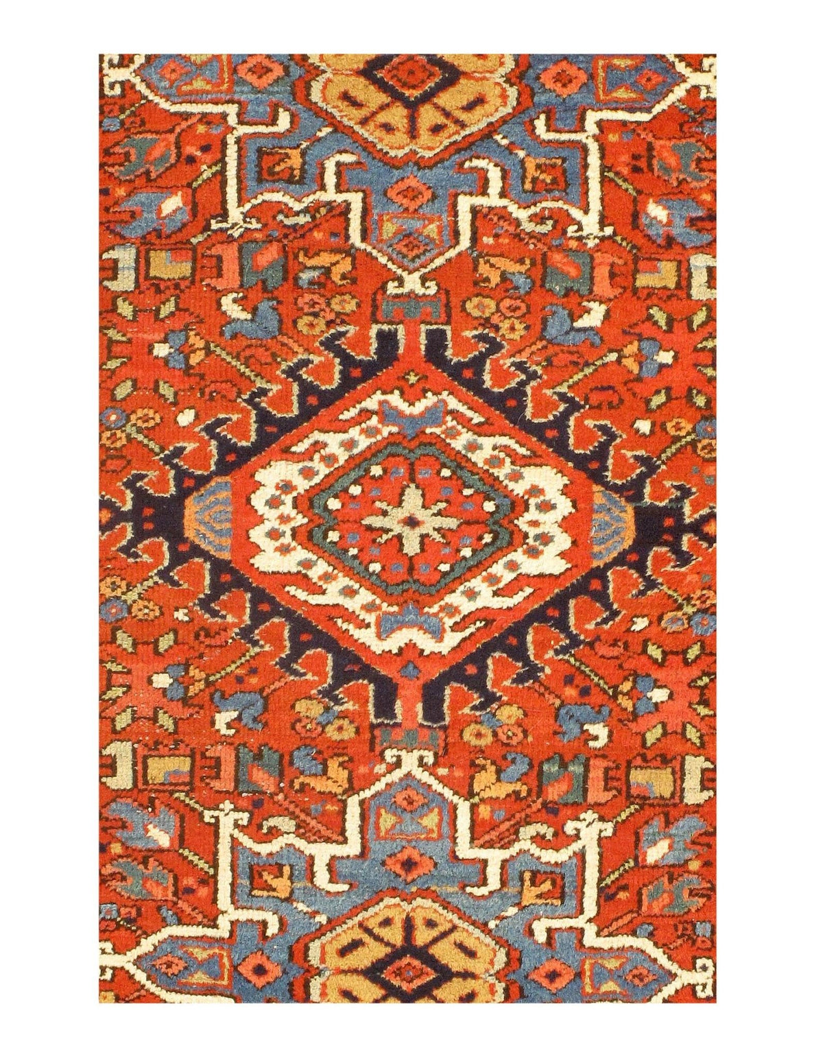 Canvello Original Antique Silkroad Serapi Rug - 3'6" X 4'5" - Canvello