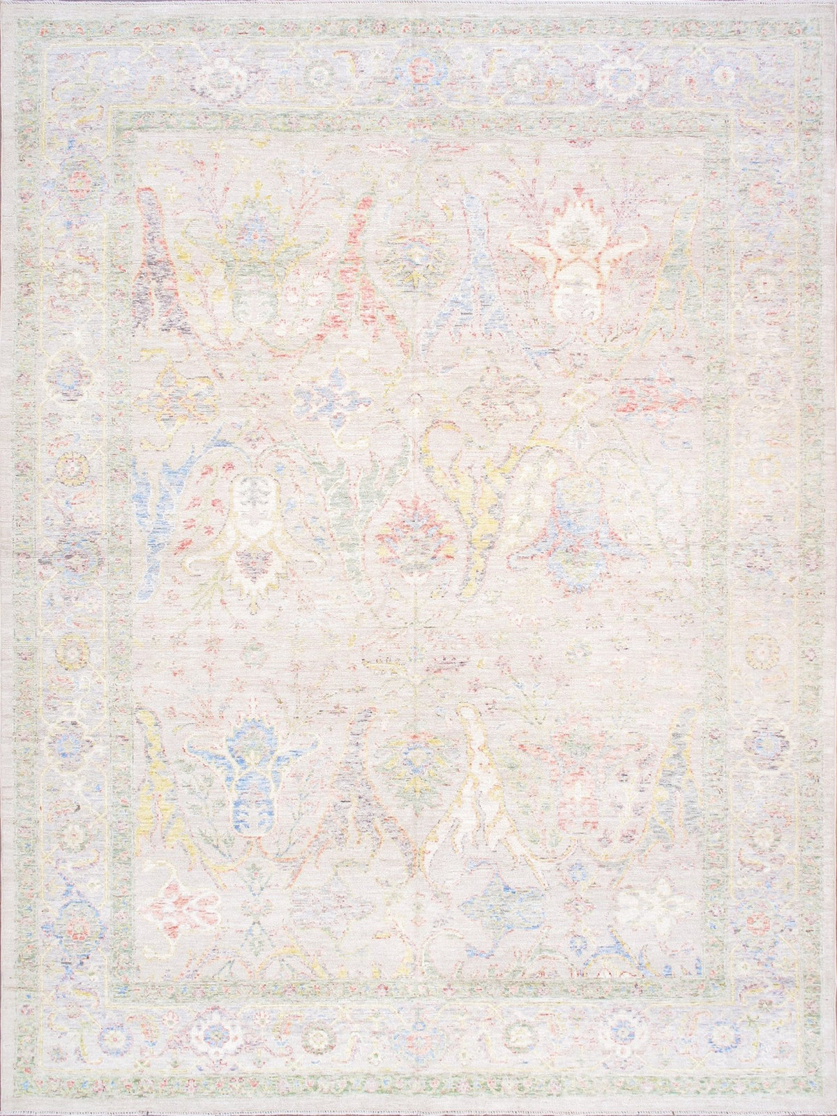 Canvello Oushak Collection Hand - Knotted Wool Beige Area Rug - 9' X 12'2'' - Canvello