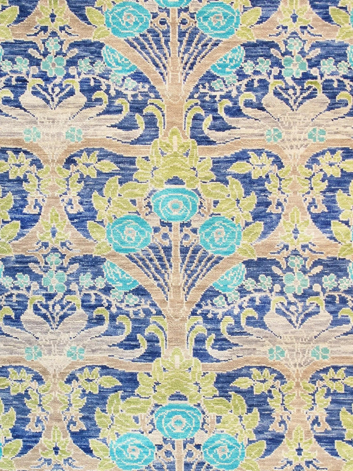 Canvello Oushak Hand - Knotted Wool Blue Area Rug - 10'3" X 14' - Canvello
