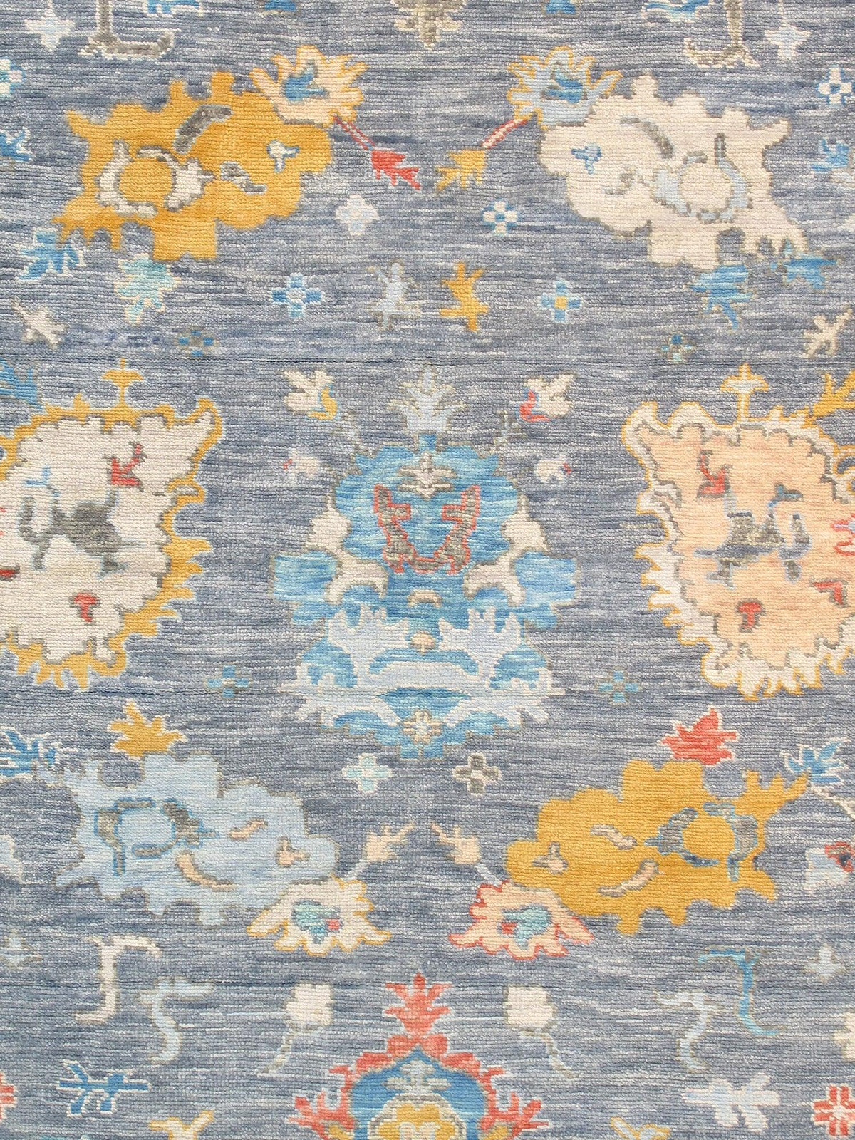 Canvello Oushak Hand - Knotted Wool Slateblue Area Rug - 10'1" X 13'11" - Canvello