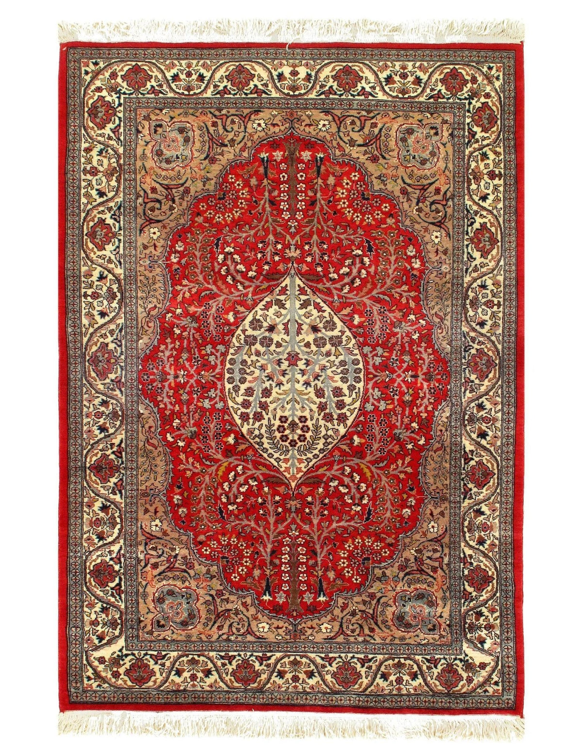 Canvello Pak Silkroad Kerman Hand - Knotted Rug - 4′3" × 6'2" - Canvello