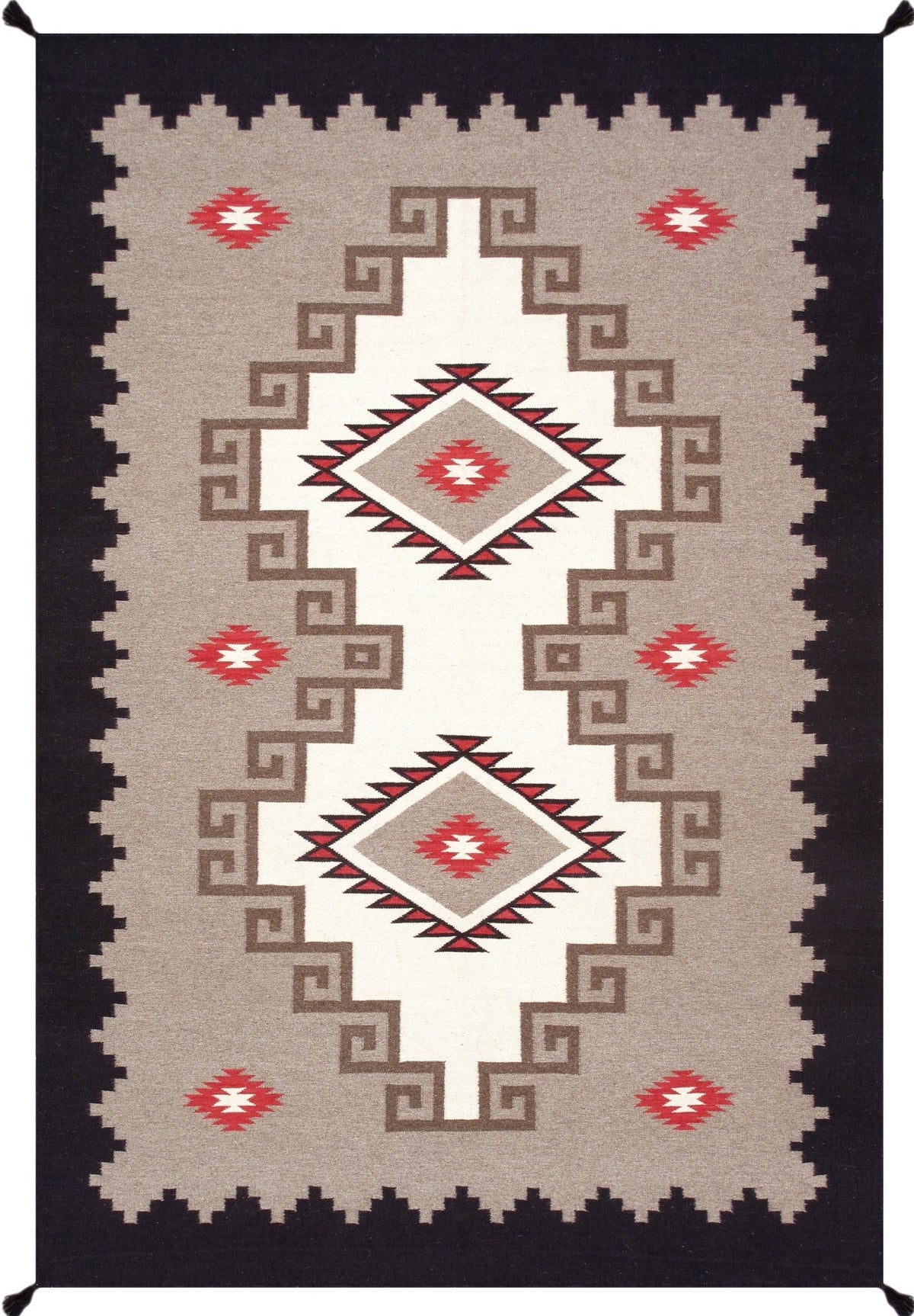 Canvello Reversible Wool Mocha Area Rug- 6'1'' X 9'