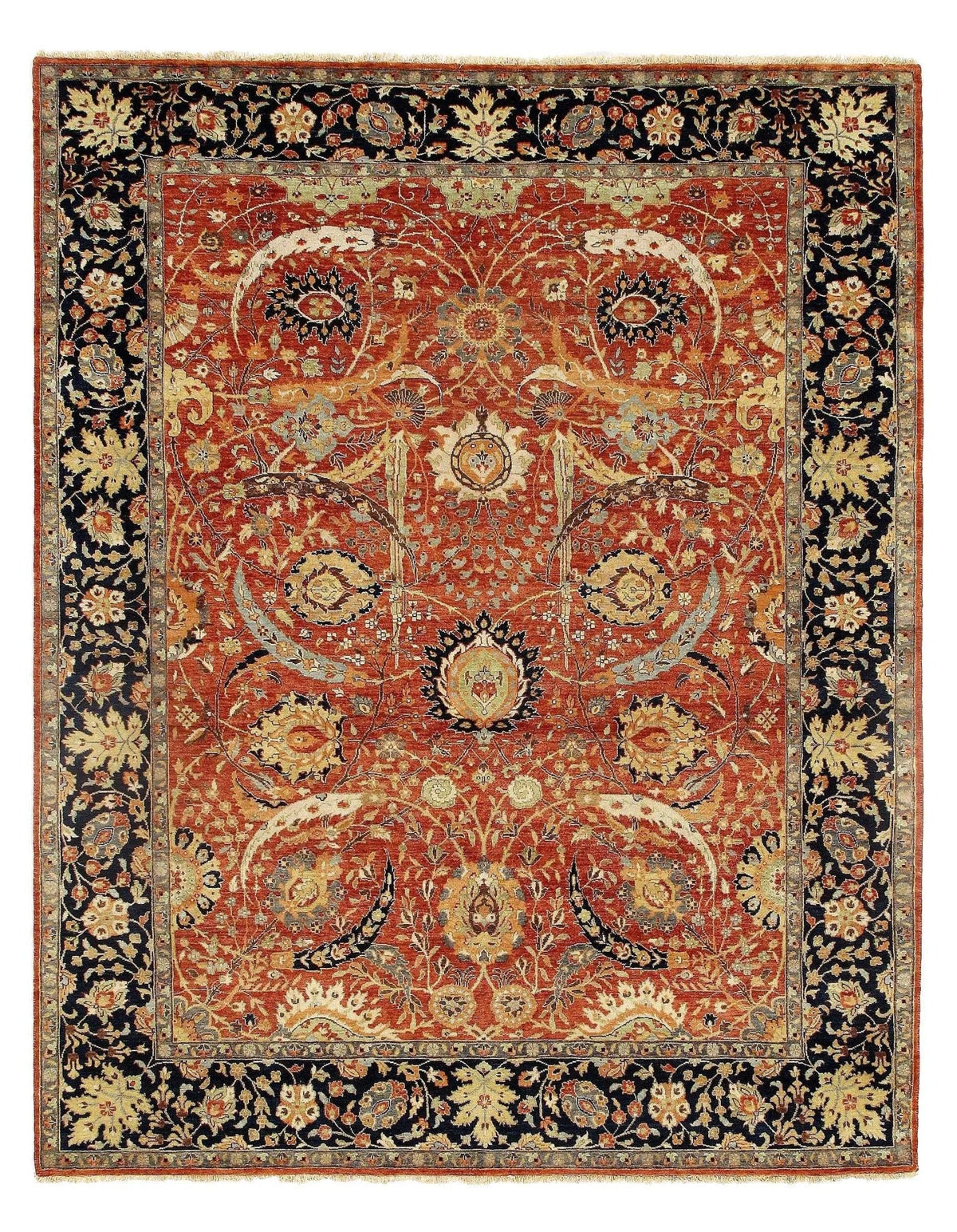 Canvello Rust Indian Serapi Rug - 8' X 10' - Canvello
