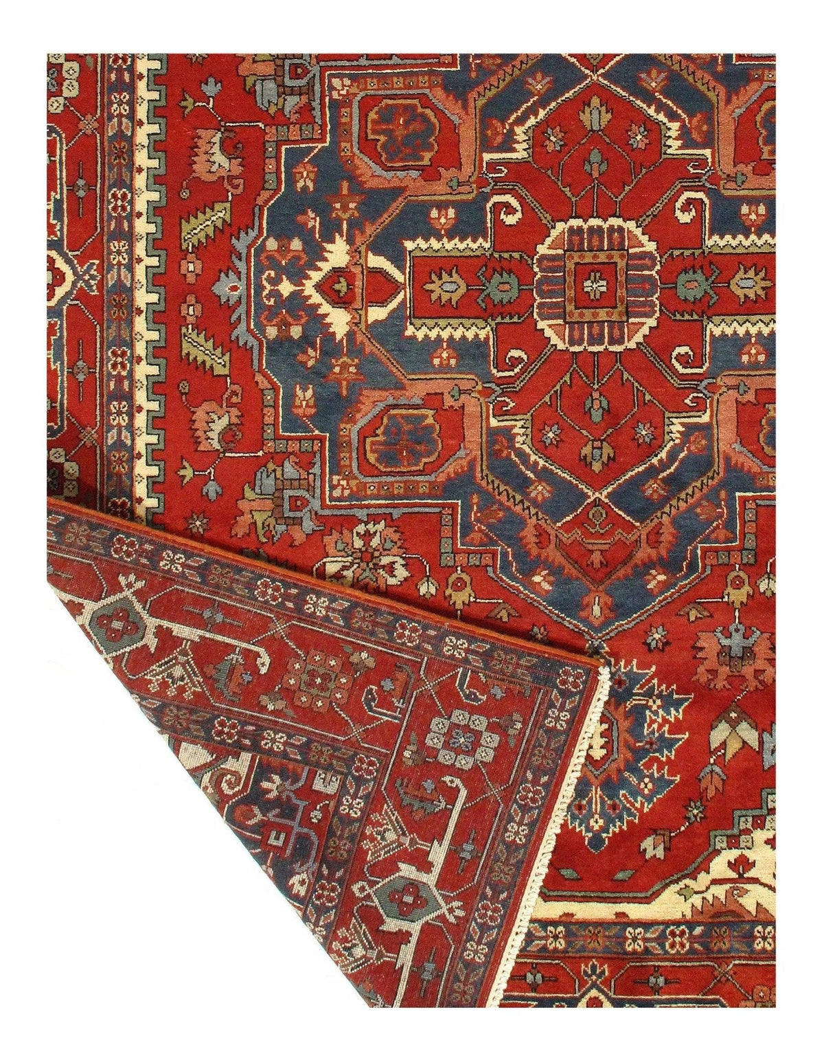 Canvello Rust Silkroad serapi design Rug - 9' X 12' - Canvello