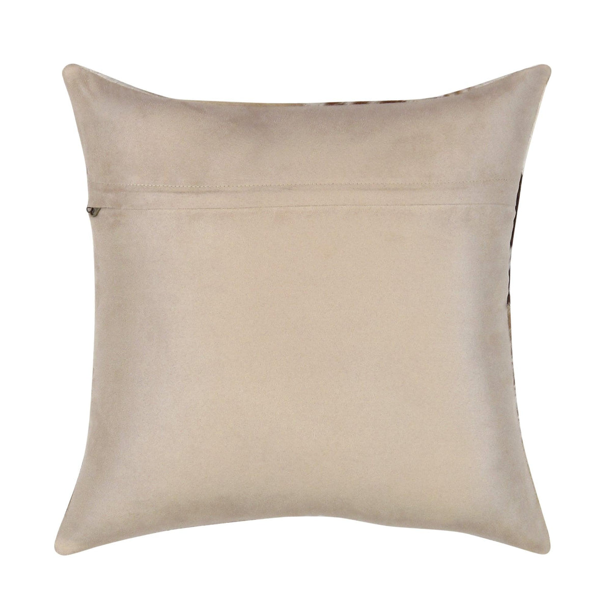 Canvello Safari Chevron L. Brown Cowhide 17" Decorative Throw Pillow - Canvello