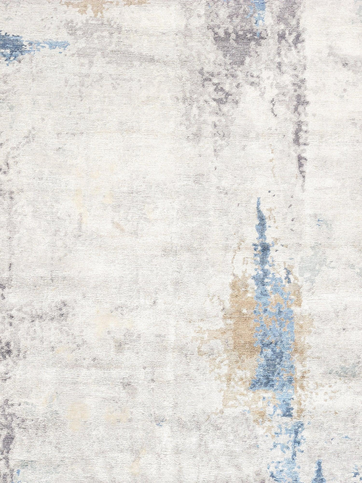 Canvello Silk & Wool Blue Modern Area Rugs - 8' X 10'2" - Canvello