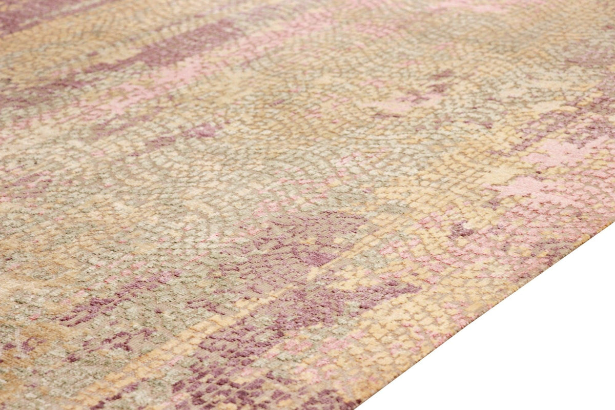 Canvello Silk & Wool Colorful Modern Area Rugs - 7'10" X 9'8" - Canvello