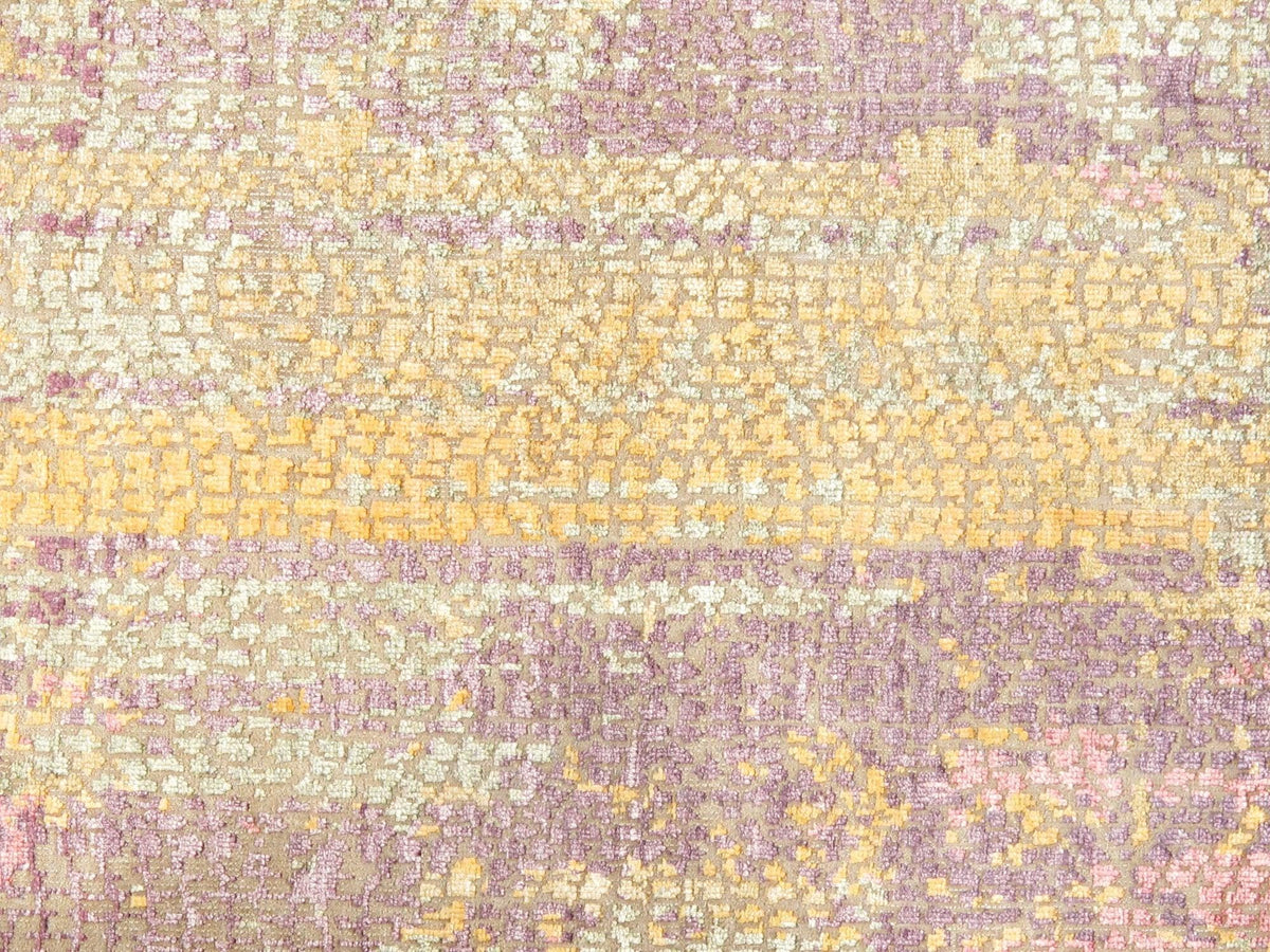 Canvello Silk & Wool Colorful Modern Area Rugs - 7'10" X 9'8" - Canvello