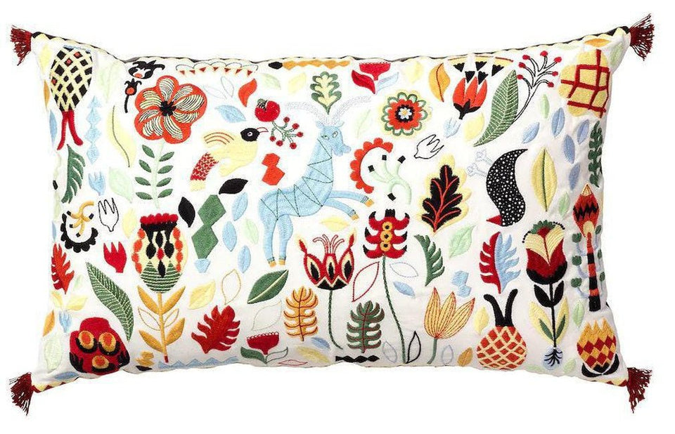 Canvello Swedish Embroidered Throw Pillows - 16x26 - Canvello