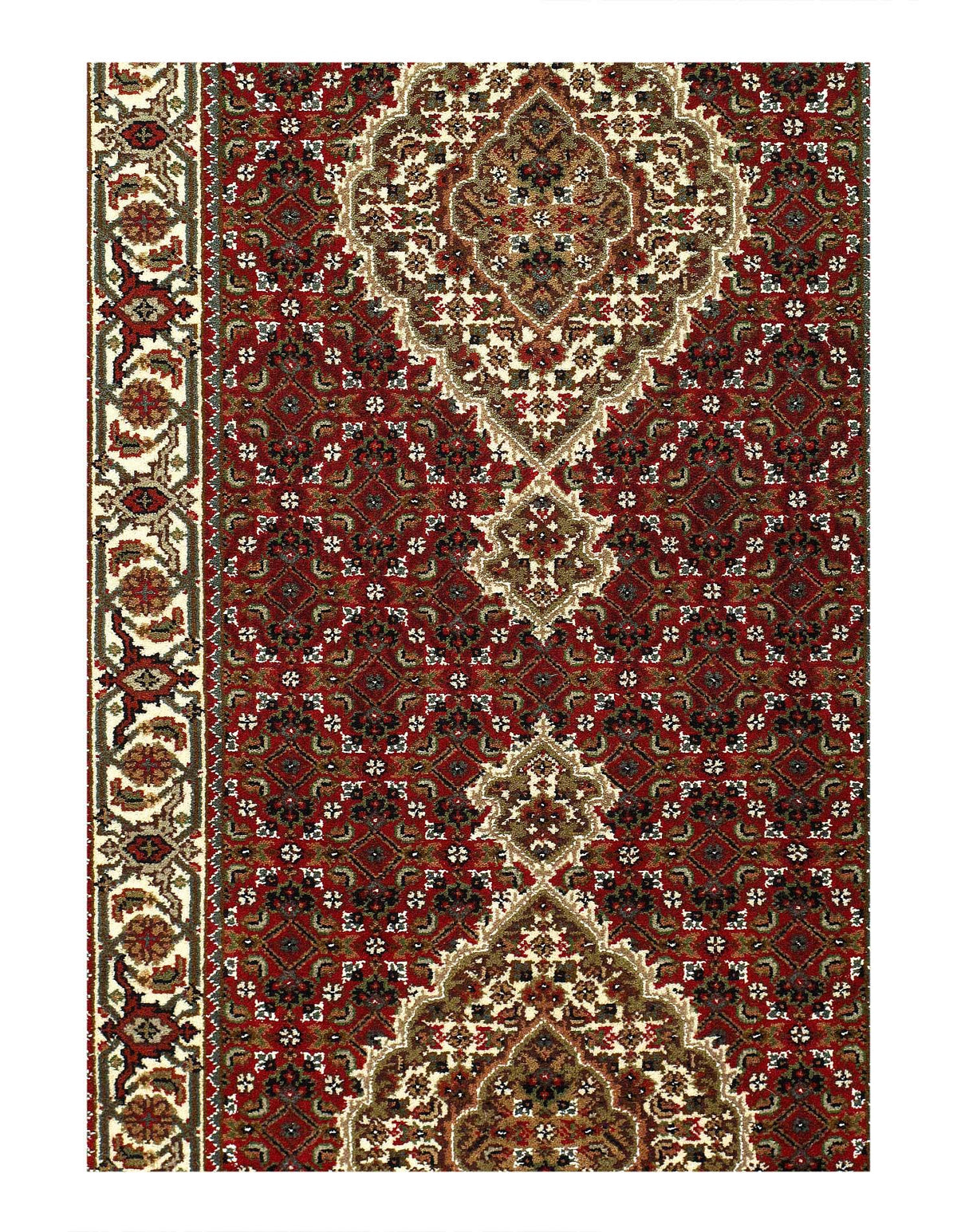 Canvello Tabriz Mahi Design Silk & Wool Rug - 2'8" X 7' - Canvello