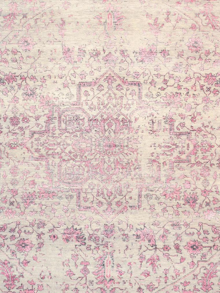 Canvello Transitional Hand Knotted Bsilk & Wool Area Rug - 8' X 10'1" - Canvello
