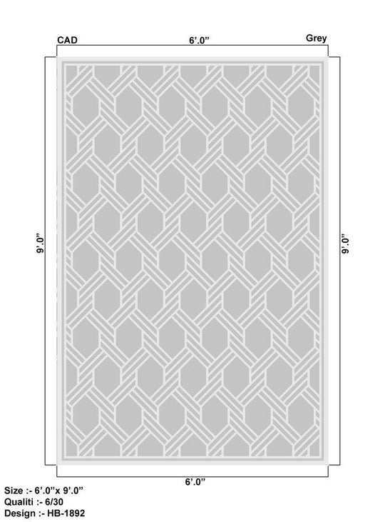 Canvello Transitional Hand - Knotted Lamb's Wool Area Rug - 2' X 3' - Canvello