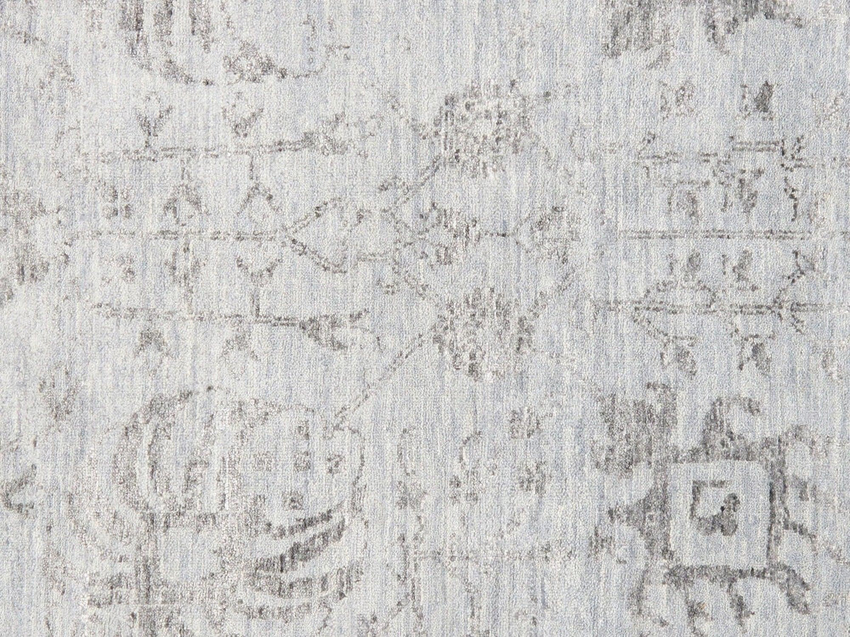 Canvello Transitional Hand - Knotted Silk & Wool Area Rug - 9' X 12' - Canvello
