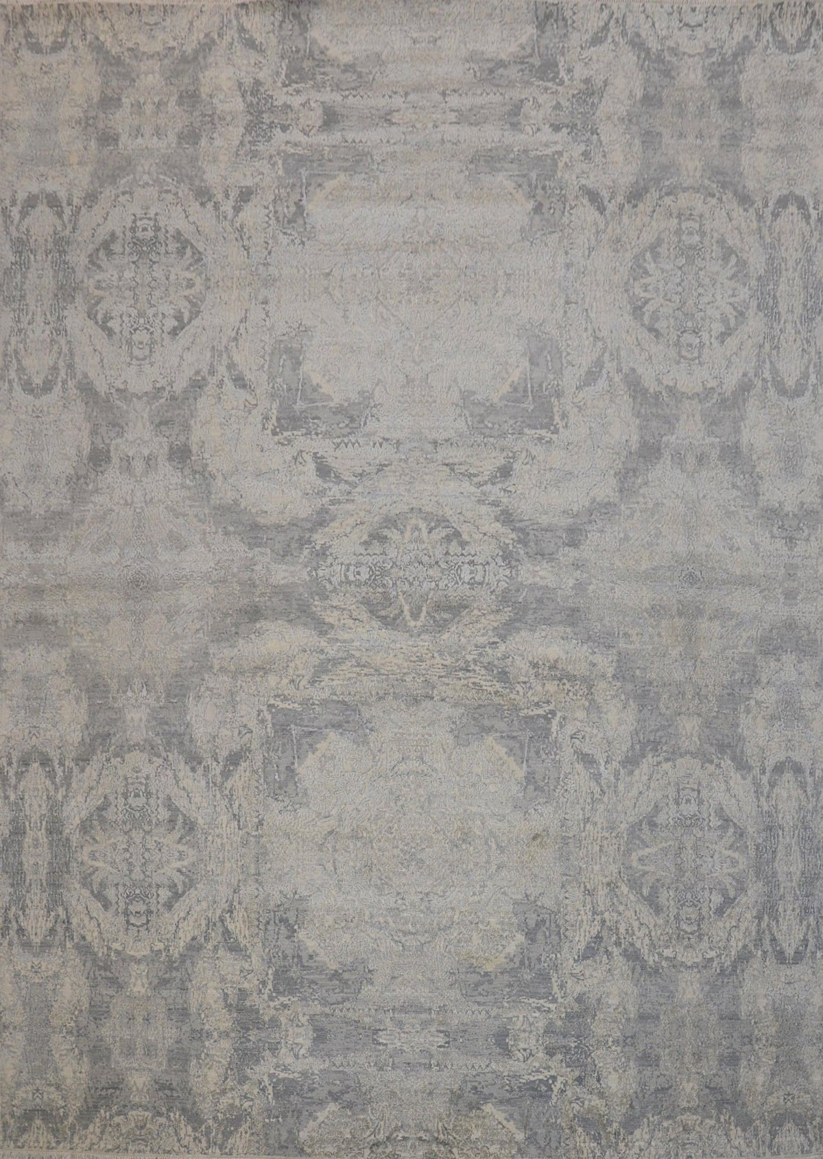 Canvello Transitional Hand - Knotted Silk & Wool Area Rug - 9'11" X 14'1" - Canvello