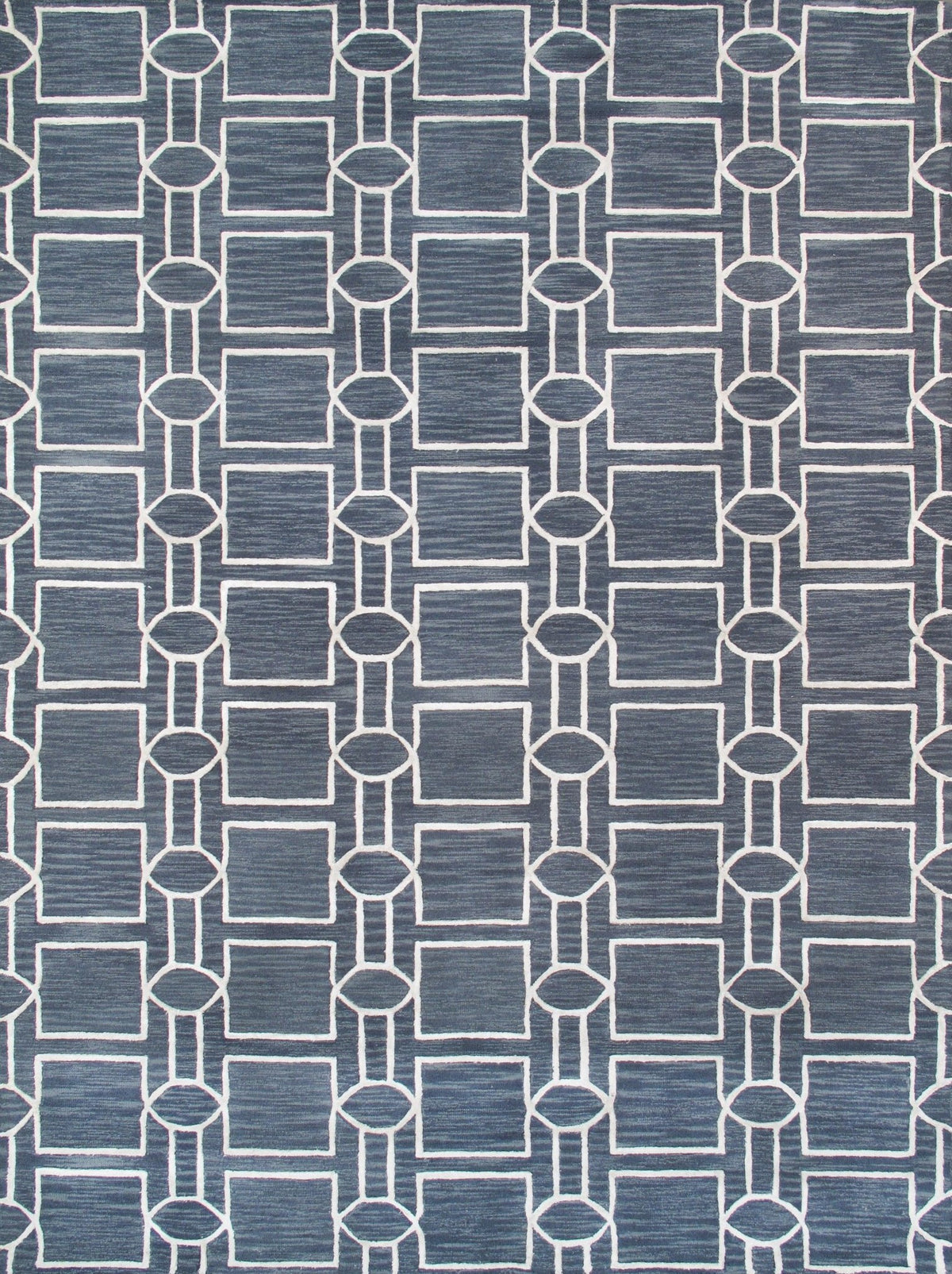 Canvello Transitional Hand-Tufted Silk & Wool Area Rug- 5'6" X 8'6"