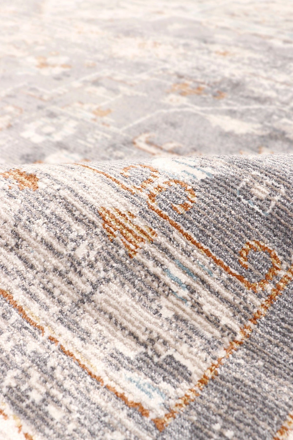 Canvello Turkish Oriental Grey Ivory Area Rug - 10' x 14' - Canvello