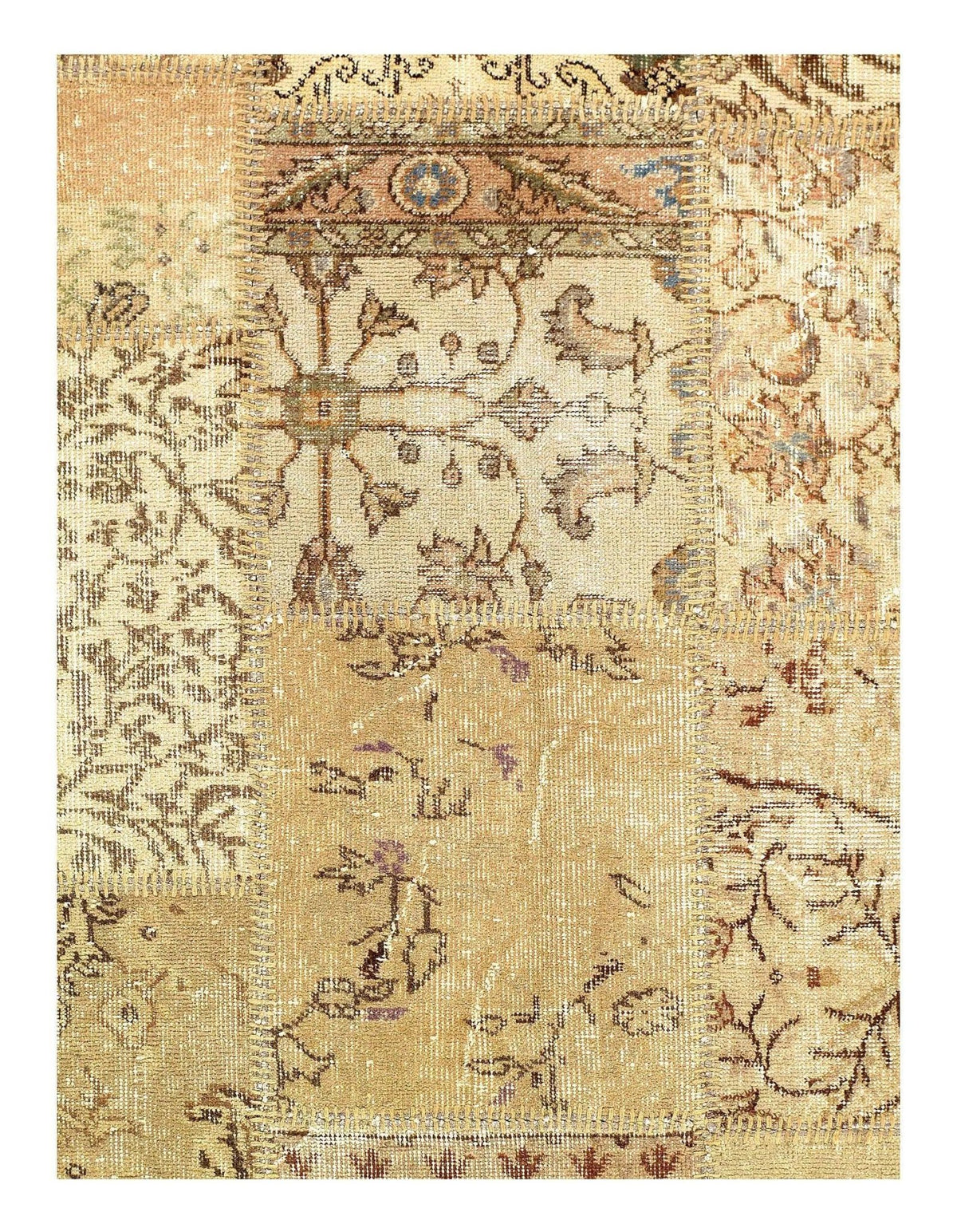 Canvello Turkish Patchwork Area Rug - 9'1" x 12'3" - Canvello